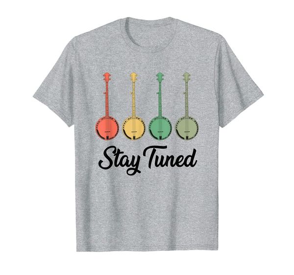 stay tuned retro banjo musician guitar player vintage gifts t-shirt, White;black
stay tuned retro banjo musician guitar player vintage gifts t-shirt, White;black