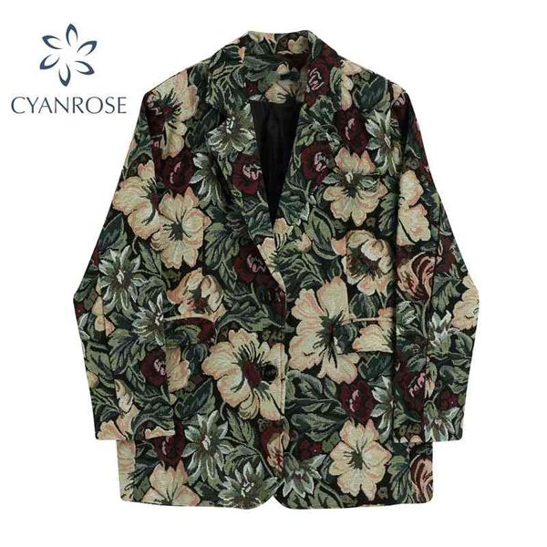 fashion floral print vintage blazer women autumn winter korean loose casual coat long sleeves pocket outwear female jacket 210417, White;black
fashion floral print vintage blazer women autumn winter korean loose casual coat long sleeves pocket outwear female jacket 210417, White;black