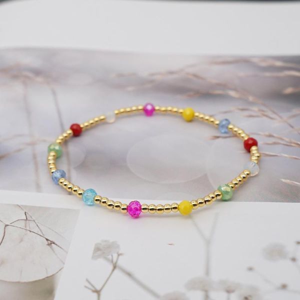 beaded, strands simple bohemian seaside beach style 2mm beaded gold beads plated color preserving couple small bracelet, Black
beaded, strands simple bohemian seaside beach style 2mm beaded gold beads plated color preserving couple small bracelet, Black