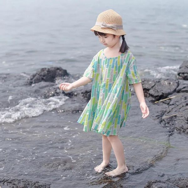 little girls summer dress 2-9years kids green short sleeve loose dresses for cotton princess childlren's clothing girl's, Red;yellow
little girls summer dress 2-9years kids green short sleeve loose dresses for cotton princess childlren's clothing girl's, Red;yellow