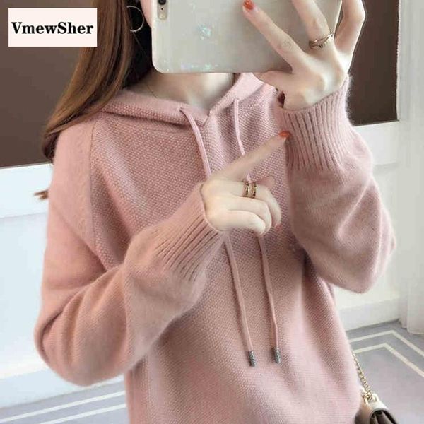 women's sweaters vmewsher pullover hooded knitted sweater women spring autumn 2021 fashion casual long sleeve soft elegant knitwear jum, White;black
women's sweaters vmewsher pullover hooded knitted sweater women spring autumn 2021 fashion casual long sleeve soft elegant knitwear jum, White;black