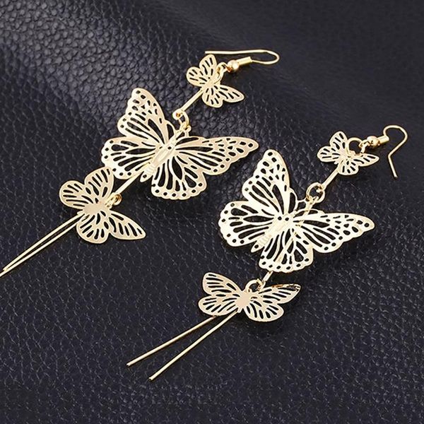 dangle & chandelier 1 pair butterfly earrings punk style hollow out pendant alloy jewelry accessories for women girls, Silver
dangle & chandelier 1 pair butterfly earrings punk style hollow out pendant alloy jewelry accessories for women girls, Silver
