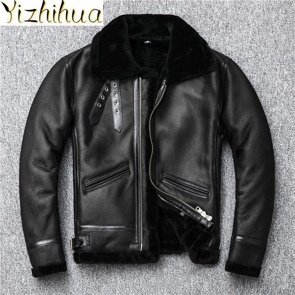 men's leather & faux azazel men jacket real wool clothes winter 2021 mens clothing motorcycle thick fur coller coat male ropa hom, Black
men's leather & faux azazel men jacket real wool clothes winter 2021 mens clothing motorcycle thick fur coller coat male ropa hom, Black