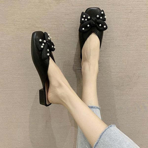 slippers 2021 summer women's pearl comfortable thick heel casual sandals baotou lazy and, Black
slippers 2021 summer women's pearl comfortable thick heel casual sandals baotou lazy and, Black