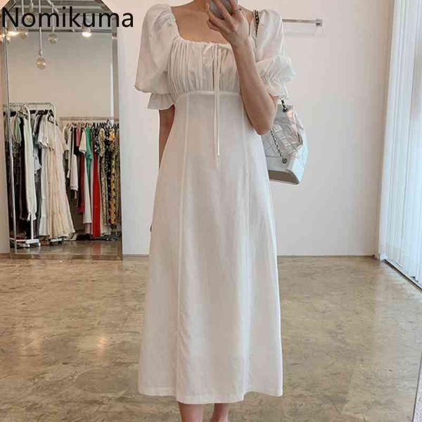 nomikuma woman dress korean chic solid elegant slim waist dresses puff sleeve bow tie square collar vestidos feminimos 6h446 210427, Black;gray
nomikuma woman dress korean chic solid elegant slim waist dresses puff sleeve bow tie square collar vestidos feminimos 6h446 210427, Black;gray