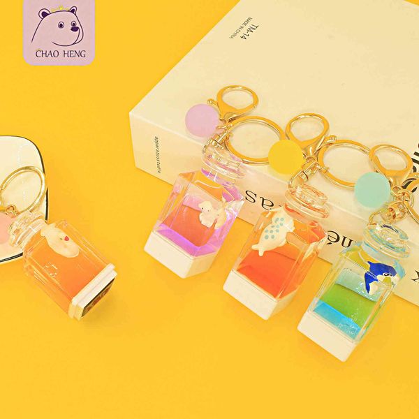 keyring keychain acrylic creative pendant cartoon kindergarten children's seal ocean world oil gift, Silver 
keyring keychain acrylic creative pendant cartoon kindergarten children's seal ocean world oil gift, Silver