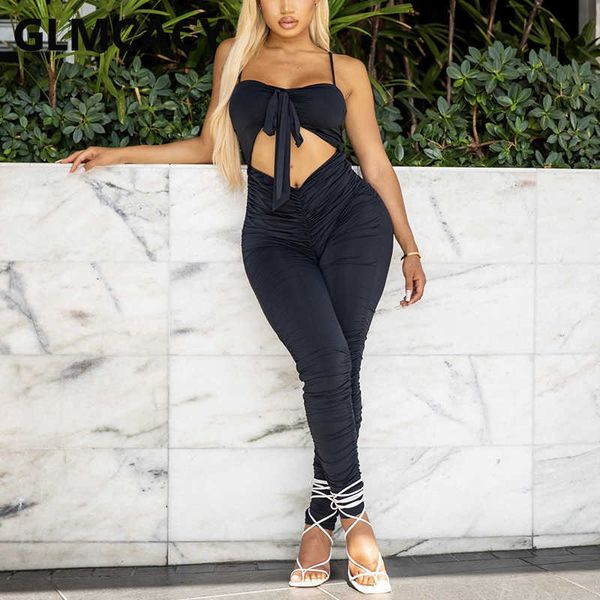 spaghetti strap tie front cut out jumpsuit slim summer solid chic overalls 210702, Black;white
spaghetti strap tie front cut out jumpsuit slim summer solid chic overalls 210702, Black;white