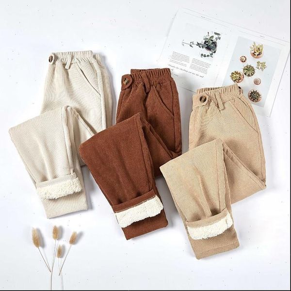 corduroy thick velvet casual women pant warm winter elastic waist harem loose trousers, Black;white
corduroy thick velvet casual women pant warm winter elastic waist harem loose trousers, Black;white