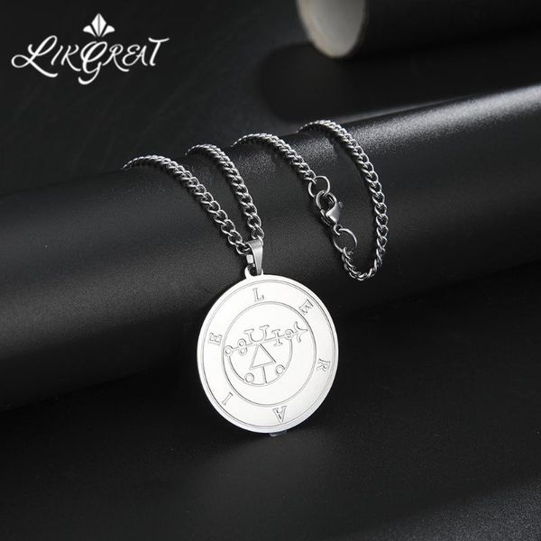pendant necklaces likgreat stainless steel necklace for men marquis leraie lesser key of solomon kabbalah talisman vintage jewelry, Silver
pendant necklaces likgreat stainless steel necklace for men marquis leraie lesser key of solomon kabbalah talisman vintage jewelry, Silver