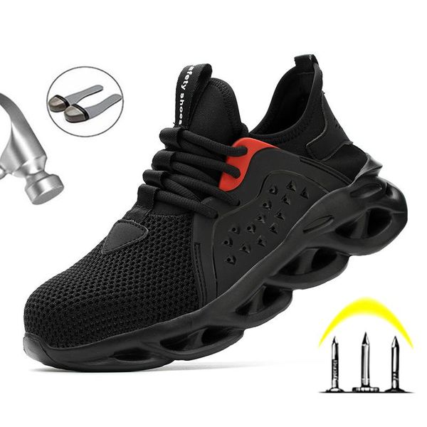 boots 2021 work safety shoes for men summer breathable working steel toe anti-smashing construction sneakers, Black
boots 2021 work safety shoes for men summer breathable working steel toe anti-smashing construction sneakers, Black