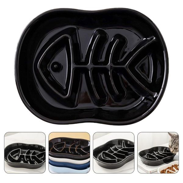 dog bowls & feeders anti-skid cat bowl feeding ceramic container pet supply (black) 
dog bowls & feeders anti-skid cat bowl feeding ceramic container pet supply (black)
