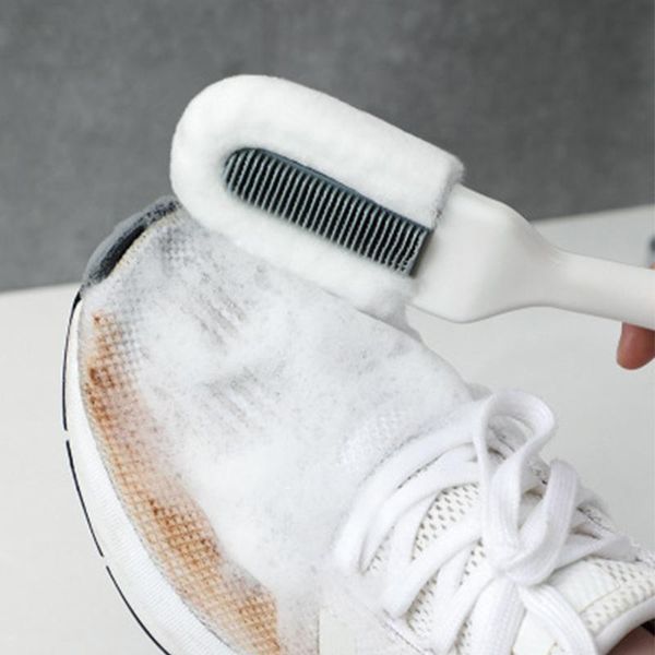 shoes brush double head sneakers washing brushes with long handle soft hair suede nubuck cleaner household cleaning tools gadget clothing & 
shoes brush double head sneakers washing brushes with long handle soft hair suede nubuck cleaner household cleaning tools gadget clothing &