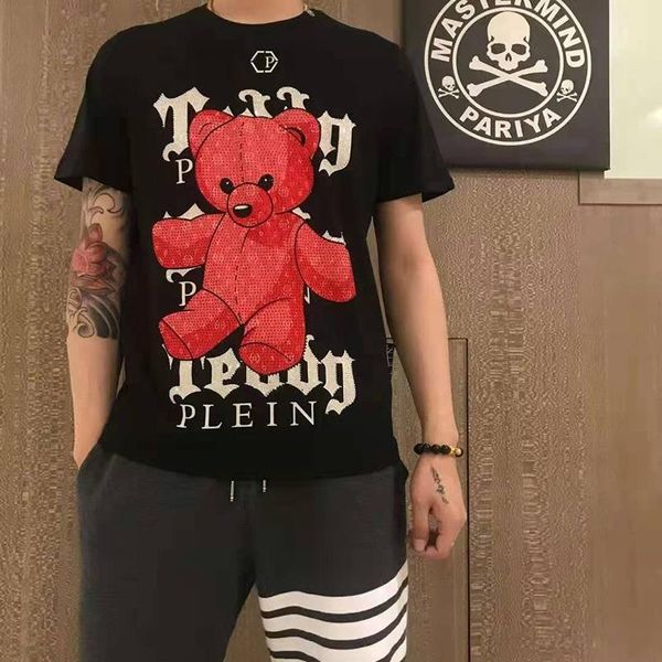 men's t-shirts 2021 short sleeve t-shirt bear drill europe and the united states fashion pp trend summer lovers shirt, White;black
men's t-shirts 2021 short sleeve t-shirt bear drill europe and the united states fashion pp trend summer lovers shirt, White;black