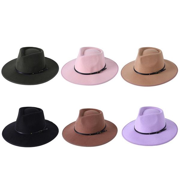 berets autumn winter woolen jazz hat big eaves male female peach heart green felt clothing accessory, Blue;gray
berets autumn winter woolen jazz hat big eaves male female peach heart green felt clothing accessory, Blue;gray
