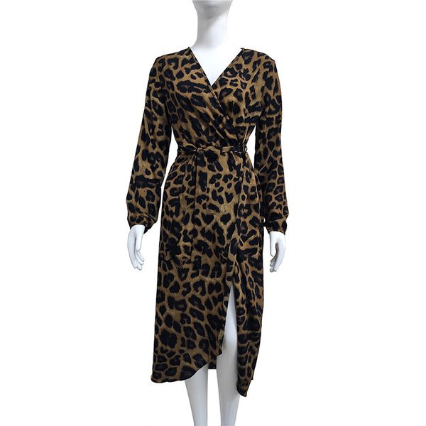 leopard print dress women vintage long beach women's sashes loose sleeve deep v-neck a-line party 210428, Black;gray
leopard print dress women vintage long beach women's sashes loose sleeve deep v-neck a-line party 210428, Black;gray