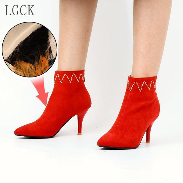 boots plus size 34-48 fashion women ankle stiletto high heels sock shoes pumps cow suede pointed toe zip zapatos muje1, Black
boots plus size 34-48 fashion women ankle stiletto high heels sock shoes pumps cow suede pointed toe zip zapatos muje1, Black