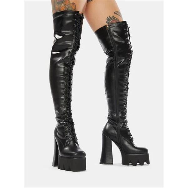 boots fashion platform square high heel europe and america style 15 cm crude with super zipper women's ankle over, Black
boots fashion platform square high heel europe and america style 15 cm crude with super zipper women's ankle over, Black