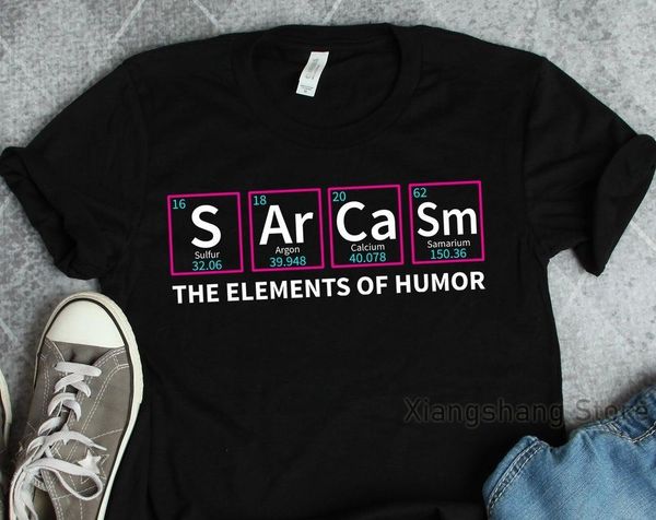 men's t-shirts funny chemistry shirt sarcasm elements of humor chemist gift t-shirt periodic table science teacher, White;black
men's t-shirts funny chemistry shirt sarcasm elements of humor chemist gift t-shirt periodic table science teacher, White;black