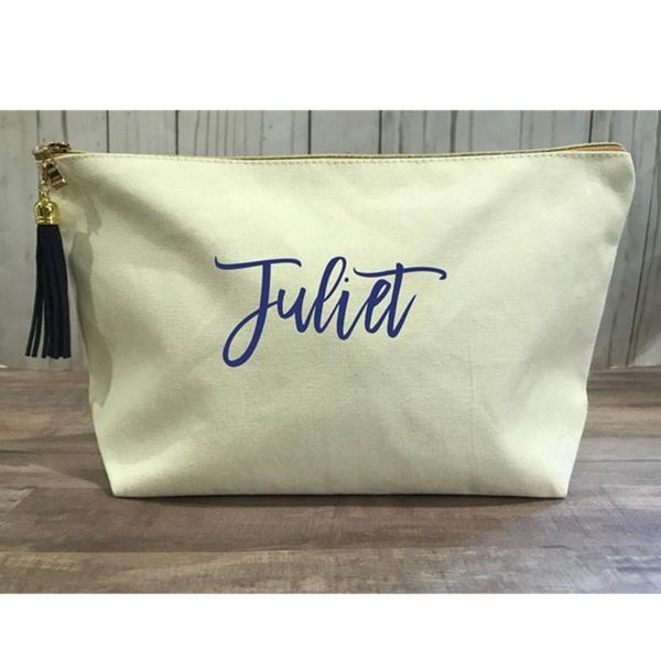 personalized large natural canvas makeup bag for bridesmaids, neutral wedding bachelorette party favors cosmetic bag, storage bags
personalized large natural canvas makeup bag for bridesmaids, neutral wedding bachelorette party favors cosmetic bag, storage bags