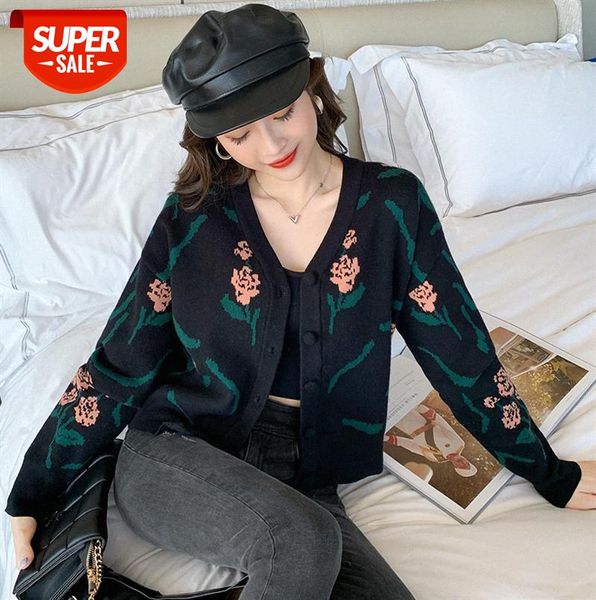korean fashion net red wind flower cardigan jacket v-neck long-sleeved knitted sweater women #ic1z, Black;gray
korean fashion net red wind flower cardigan jacket v-neck long-sleeved knitted sweater women #ic1z, Black;gray