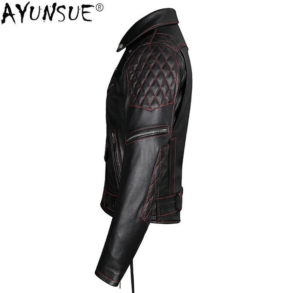 men's leather & faux akoosun 2021 genuine jacket men cowhide mens jackets and coats autumn spring biker motorcycle kj5102, Black
men's leather & faux akoosun 2021 genuine jacket men cowhide mens jackets and coats autumn spring biker motorcycle kj5102, Black