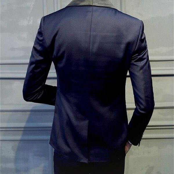 wedding tuxedos slim fit back vent one button navy blue groom shawl lapel groomsmen men suits prom blazer (jacket+pants+vest+tie) no:1946, Black;gray
wedding tuxedos slim fit back vent one button navy blue groom shawl lapel groomsmen men suits prom blazer (jacket+pants+vest+tie) no:1946, Black;gray