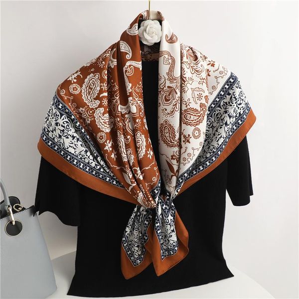 scarves square scarf for women hair wrap print twill hijab neckerchief female headband headscarf shawl foulard ladies bandana, Blue;gray
scarves square scarf for women hair wrap print twill hijab neckerchief female headband headscarf shawl foulard ladies bandana, Blue;gray