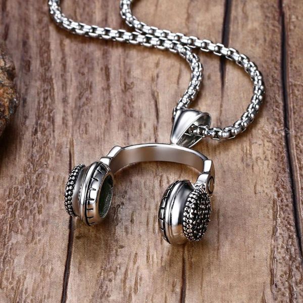 men's stainless steel earphone pendant headphone necklace hip hop jewelry necklaces, Silver
men's stainless steel earphone pendant headphone necklace hip hop jewelry necklaces, Silver