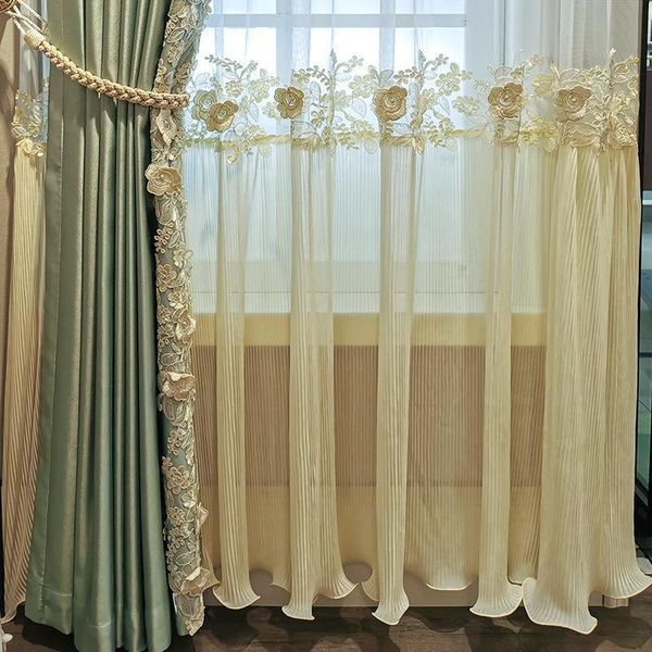 modern luxury imitation silk blackout curtains 3d flower stitching embroidery skirts lace tulle #4 curtain & drapes
modern luxury imitation silk blackout curtains 3d flower stitching embroidery skirts lace tulle #4 curtain & drapes