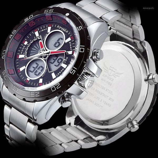 fashion men sports watches full stainless steel casual digital watch blacklight relogio masculino montre homme wristwatches, Slivery;brown
fashion men sports watches full stainless steel casual digital watch blacklight relogio masculino montre homme wristwatches, Slivery;brown