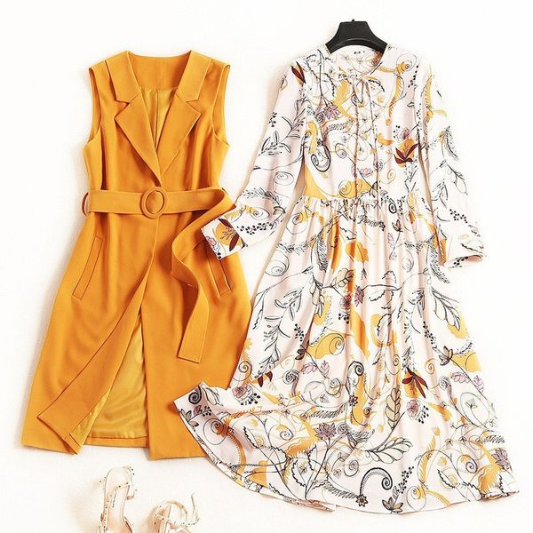 two piece dress female mode autumn elegant designers lady carved long sleeve waistcoat dress xxl size assembly 7i05, White
two piece dress female mode autumn elegant designers lady carved long sleeve waistcoat dress xxl size assembly 7i05, White