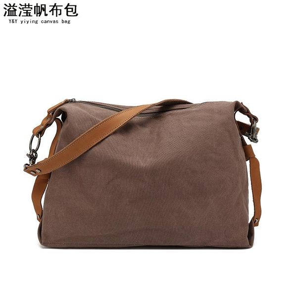 casual women's handbag waterproof canvas diagonal bag with first layer leather solid color shoulder bags
casual women's handbag waterproof canvas diagonal bag with first layer leather solid color shoulder bags