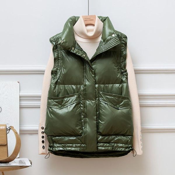 women's vests 2021 winter duck down vest women ultra light oversize waistcoat casual short zipper pocket sleeveless jacket female parka, Black;white
women's vests 2021 winter duck down vest women ultra light oversize waistcoat casual short zipper pocket sleeveless jacket female parka, Black;white