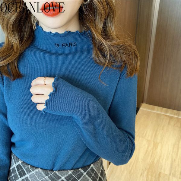 embroidery ladies pullovers letters half turtleneck autumn winter clothes sweaters women fashion mujer sueteres 17960 210415, White;black
embroidery ladies pullovers letters half turtleneck autumn winter clothes sweaters women fashion mujer sueteres 17960 210415, White;black