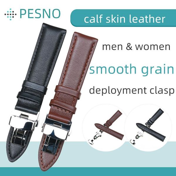 watch bands pesno deployment clasp calf skin leather band softness black brown cow hide lady gentlemen straps
watch bands pesno deployment clasp calf skin leather band softness black brown cow hide lady gentlemen straps