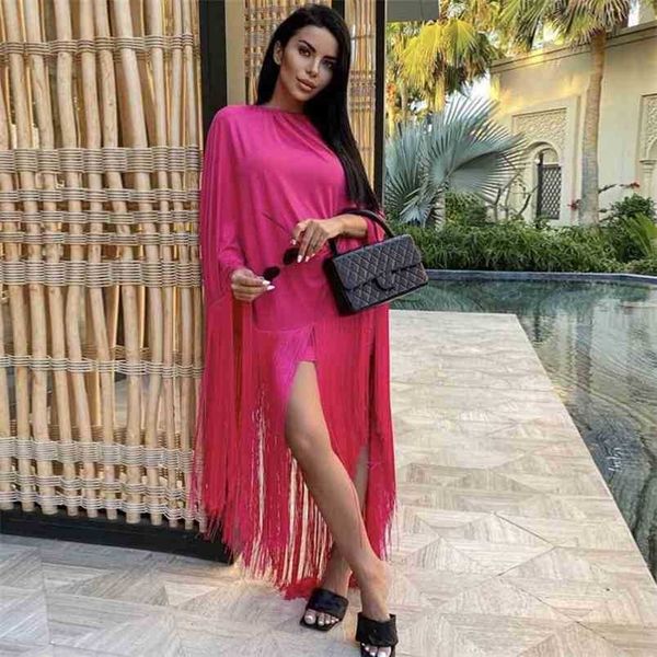 summer ladies luxury 2-piece set long sleeve cape tassel pink bodycon dress elegant club party vestidos 210525, White
summer ladies luxury 2-piece set long sleeve cape tassel pink bodycon dress elegant club party vestidos 210525, White