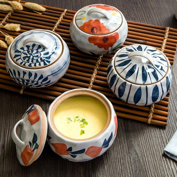 bowls japanese-style ceramic stew pot with lid steamer water-proof household high temperature resistant liner small lb70105
bowls japanese-style ceramic stew pot with lid steamer water-proof household high temperature resistant liner small lb70105