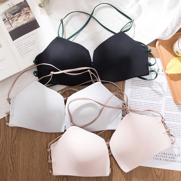 bras roseheart women fashion gray green wireless padded female bralette one-piece backless underwear a b seamless lingerie, Red;black
bras roseheart women fashion gray green wireless padded female bralette one-piece backless underwear a b seamless lingerie, Red;black