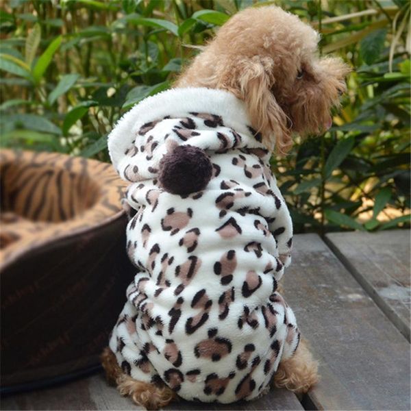 dog apparel 2021 pet puppy cat clothes fleece leopard print costume coat jumpsuit hoodie outerwear for small dogs supplies 
dog apparel 2021 pet puppy cat clothes fleece leopard print costume coat jumpsuit hoodie outerwear for small dogs supplies