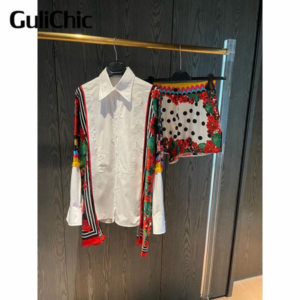 women's tracksuits 6.26 high end quality patchwork silk loose casual shirt blouse or polka dot floral print shorts fashion set women, Gray
women's tracksuits 6.26 high end quality patchwork silk loose casual shirt blouse or polka dot floral print shorts fashion set women, Gray
