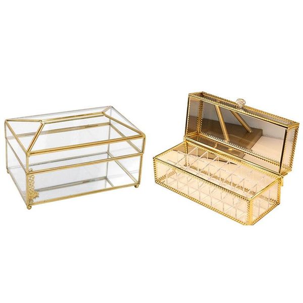 tissue boxes & napkins 1 pcs cosmetic storage box, high-end retro glass lipstick box european style holder l
tissue boxes & napkins 1 pcs cosmetic storage box, high-end retro glass lipstick box european style holder l