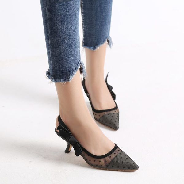 mesh ladies kitten pumps pointed toe heels shoes slingback black medium stiletto bow polka dot novelty sandals 34-40 dress
mesh ladies kitten pumps pointed toe heels shoes slingback black medium stiletto bow polka dot novelty sandals 34-40 dress