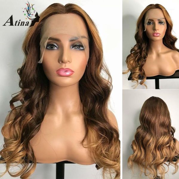 deep part lace human hair wig pre plucked brazilian natural hairline remy ombre brown colored wavy hd transparent wig1, Black;brown
deep part lace human hair wig pre plucked brazilian natural hairline remy ombre brown colored wavy hd transparent wig1, Black;brown