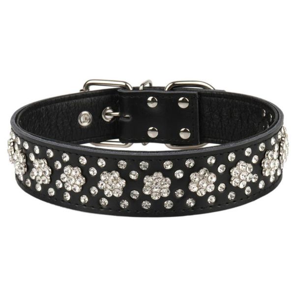 dog collars & leashes genuine leather big with rhinestones flowers decoration adjustable collar for large breed dogs pet supplies
dog collars & leashes genuine leather big with rhinestones flowers decoration adjustable collar for large breed dogs pet supplies