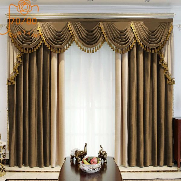 curtain & drapes european-style high-end matching flannel thickened blackout curtains for living room and bedroom customized finished valanc
curtain & drapes european-style high-end matching flannel thickened blackout curtains for living room and bedroom customized finished valanc