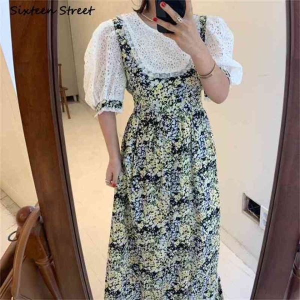 chic elegant patchwork dress woman puff sleeve high waist printed es female korean long summer clothing 210603, Black;gray
chic elegant patchwork dress woman puff sleeve high waist printed es female korean long summer clothing 210603, Black;gray