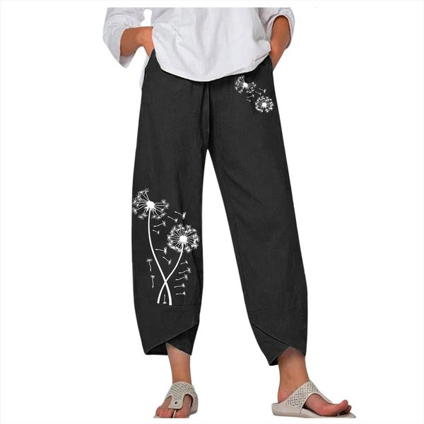 Vintage Linen Summer Trousers Womens Pant Casual Elastic Waist Asymmetrical Pantalon Female Cropped Pour Femme, Black;white
Vintage Linen Summer Trousers Womens Pant Casual Elastic Waist Asymmetrical Pantalon Female Cropped Pour Femme, Black;white