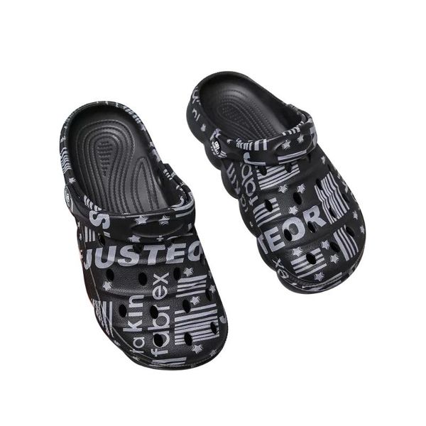 slippers men women shoes for couple stars vamp summer non-slip hole casual sandals size 36-45, Black
slippers men women shoes for couple stars vamp summer non-slip hole casual sandals size 36-45, Black