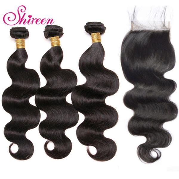 human hair bulks body wave weave bundles with closure shireen remy peruvian 4*4 lace extensions, Black
human hair bulks body wave weave bundles with closure shireen remy peruvian 4*4 lace extensions, Black