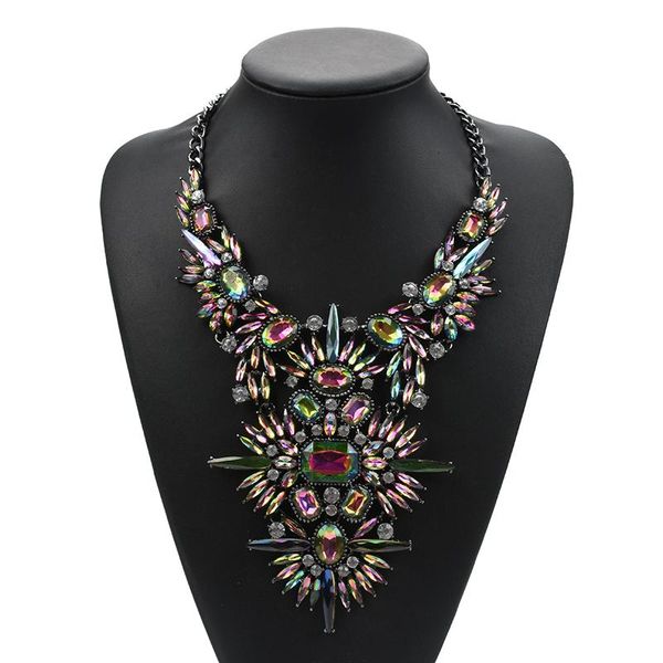 brand multicolor rhinestone necklace bohemian chunky collar women choker maxi statement necklaces chokers, Golden;silver
brand multicolor rhinestone necklace bohemian chunky collar women choker maxi statement necklaces chokers, Golden;silver